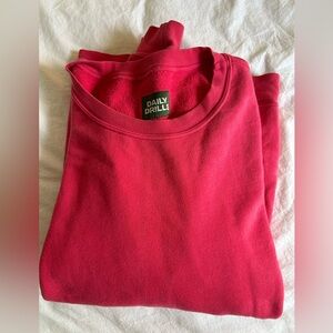 Daily Drills oversized crewneck in punch